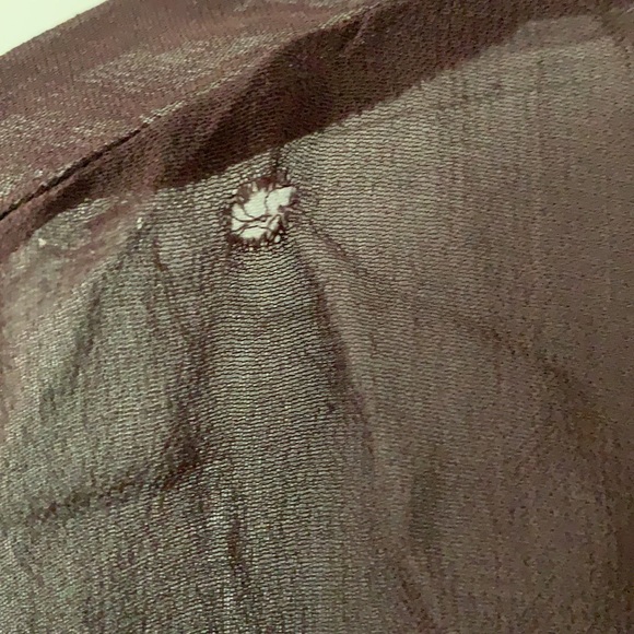 Antik Batik chiffon beaded caftan semi sheer beach summer dress kimono - Picture 7 of 11